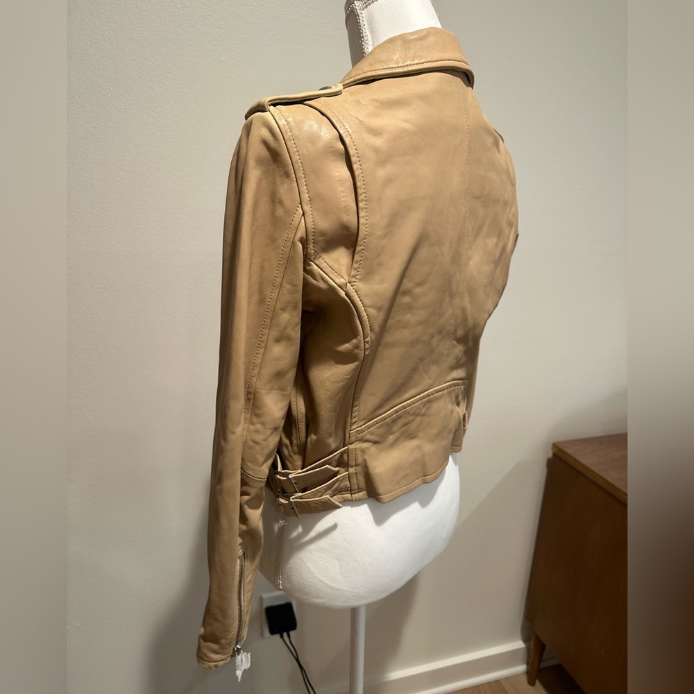 IRO Asheville Lambskin Moto Jacket Size 38 New - Picture 4 of 14